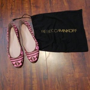 Rebecca Minkoff woven leather flats